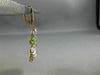 ESTATE LARGE 25.35CT DIAMOND & AAA MULTI GEM 14KT TWO TONE GOLD FLOWER EARRINGS