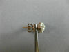 ESTATE 1.26CT DIAMOND 14KT WHITE & ROSE GOLD 3D CLUSTER TEAR DROP HALO EARRINGS