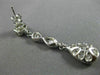 ESTATE 2.58CT DIAMOND 18KT WHITE GOLD 3D FLOWER INFINITY PEAR HANGING EARRINGS