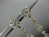 ESTATE 2.58CT DIAMOND 18KT WHITE GOLD 3D FLOWER INFINITY PEAR HANGING EARRINGS