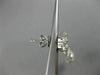 ESTATE 2.58CT DIAMOND 18KT WHITE GOLD 3D FLOWER INFINITY PEAR HANGING EARRINGS