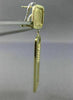 ESTATE LARGE .45CT DIAMOND 14KT TWO TONE GOLD HANGING HAMMERED CLIP ON EARRINGS