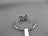 ESTATE .16CT PAVE ROUND DIAMOND 18KT WHITE GOLD 3D BUTTERFLY LOVE RING 6mm WIDE