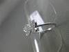 ESTATE .16CT PAVE ROUND DIAMOND 18KT WHITE GOLD 3D BUTTERFLY LOVE RING 6mm WIDE