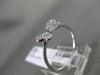 ESTATE .16CT PAVE ROUND DIAMOND 18KT WHITE GOLD 3D BUTTERFLY LOVE RING 6mm WIDE
