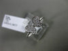 ESTATE .16CT PAVE ROUND DIAMOND 18KT WHITE GOLD 3D BUTTERFLY LOVE RING 6mm WIDE