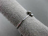 ESTATE .16CT PAVE ROUND DIAMOND 18KT WHITE GOLD 3D BUTTERFLY LOVE RING 6mm WIDE