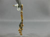 ESTATE .33CT DIAMOND 14KT ROSE & BLACK GOLD 3D OPEN FILIGREE SPIDER WEB EARRINGS