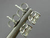 ESTATE LARGE 1.40CT DIAMOND 14K WHITE GOLD 3D 3 PRONG ROUND STUD EARRINGS #25970