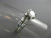 ANTIQUE .74CT ROUND & BAGUETTE DIAMOND 18KT GOLD ENGAGEMENT WEDDING RING #21860