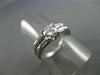 ANTIQUE .74CT ROUND & BAGUETTE DIAMOND 18KT GOLD ENGAGEMENT WEDDING RING #21860