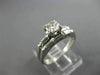 ANTIQUE .74CT ROUND & BAGUETTE DIAMOND 18KT GOLD ENGAGEMENT WEDDING RING #21860