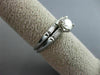 ANTIQUE .74CT ROUND & BAGUETTE DIAMOND 18KT GOLD ENGAGEMENT WEDDING RING #21860