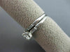 ANTIQUE .74CT ROUND & BAGUETTE DIAMOND 18KT GOLD ENGAGEMENT WEDDING RING #21860