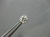 ESTATE 1.0CT DIAMOND 14K WHITE GOLD SOLITAIRE STUD EARRINGS 5mm BEAUTIFUL #16585