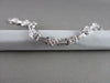 ANTIQUE 14KT WIDE 1.04CTW DIAMOND FILIGREE SQUARE & ROUND BRACELET