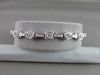 ANTIQUE 14KT WIDE 1.04CTW DIAMOND FILIGREE SQUARE & ROUND BRACELET