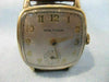ANTIQUE WALTHAM 14KT YELLOW GOLD FILL SQUARE MENS WATCH WORKS #19061