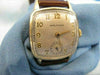 ANTIQUE WALTHAM 14KT YELLOW GOLD FILL SQUARE MENS WATCH WORKS #19061