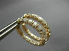 ESTATE 2.40CT DIAMOND 14KT ROSE GOLD ROUND INSIDE OUT CLASSIC OVAL HOOP EARRINGS
