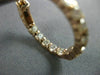 ESTATE 2.40CT DIAMOND 14KT ROSE GOLD ROUND INSIDE OUT CLASSIC OVAL HOOP EARRINGS
