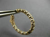 ESTATE 2.40CT DIAMOND 14KT ROSE GOLD ROUND INSIDE OUT CLASSIC OVAL HOOP EARRINGS