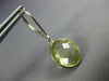 6.0CT AAA LEMON QUARTZ 14KT WHITE GOLD 3D OVAL BEZEL LEVER BACK HANGING EARRINGS