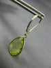 6.0CT AAA LEMON QUARTZ 14KT WHITE GOLD 3D PEAR SHAPE LEVER BACK HANGING EARRINGS