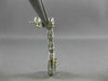 ESTATE 1.32CT DIAMOND 14KT WHITE GOLD 3D CLUSTER TEAR DROP HALO HANGING EARRINGS