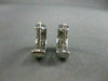 ESTATE LARGE 1.56CT DIAMOND 14KT WHITE GOLD INVISIBLE HUGGIE EARRINGS #1674