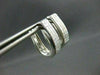 ESTATE LARGE 1.56CT DIAMOND 14KT WHITE GOLD INVISIBLE HUGGIE EARRINGS #1674