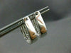 ESTATE LARGE 1.56CT DIAMOND 14KT WHITE GOLD INVISIBLE HUGGIE EARRINGS #1674