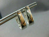 ESTATE LARGE 1.56CT DIAMOND 14KT WHITE GOLD INVISIBLE HUGGIE EARRINGS #1674