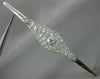 ANTIQUE EXTRA LARGE 2.25CT OLD MINE DIAMOND 18KT 2 TONE GOLD FILIGREE BROOCH PIN