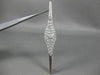 ANTIQUE EXTRA LARGE 2.25CT OLD MINE DIAMOND 18KT 2 TONE GOLD FILIGREE BROOCH PIN