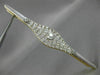 ANTIQUE EXTRA LARGE 2.25CT OLD MINE DIAMOND 18KT 2 TONE GOLD FILIGREE BROOCH PIN