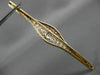 ANTIQUE EXTRA LARGE 2.25CT OLD MINE DIAMOND 18KT 2 TONE GOLD FILIGREE BROOCH PIN
