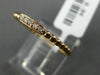 ESTATE .04CT ROUND DIAMOND 14KT ROSE GOLD 3D FIVE STONE MILGRAIN BEADED FUN RING