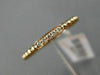 ESTATE .04CT ROUND DIAMOND 14KT ROSE GOLD 3D FIVE STONE MILGRAIN BEADED FUN RING