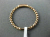 ESTATE .04CT ROUND DIAMOND 14KT ROSE GOLD 3D FIVE STONE MILGRAIN BEADED FUN RING