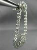 ESTATE LARGE 3.20CT DIAMOND 14K WHITE GOLD CIRCULAR DOUBLE HALO HANGING EARRINGS
