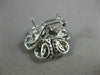 ESTATE LARGE 1.72CT DIAMOND 18KT TRI COLOR GOLD FLOWER FILIGREE CLIP ON EARRINGS