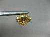 ANTIQUE .08CT OLD MINE DIAMOND 14KT YELLOW GOLD 3D FILIGREE HANGING EARRINGS