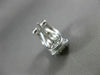 ESTATE WIDE 2.65CT DIAMOND 14KT WHITE GOLD MULTI ROW INVISIBLE HANGING EARRINGS