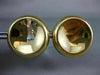 ESTATE EXTRA LARGE 18KT YELLOW GOLD 3D CLASSIC CIRCULAR ITALIAN CLIP ON EARRINGS