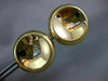 ESTATE EXTRA LARGE 18KT YELLOW GOLD 3D CLASSIC CIRCULAR ITALIAN CLIP ON EARRINGS
