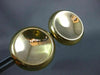 ESTATE EXTRA LARGE 18KT YELLOW GOLD 3D CLASSIC CIRCULAR ITALIAN CLIP ON EARRINGS