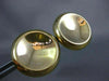 ESTATE EXTRA LARGE 18KT YELLOW GOLD 3D CLASSIC CIRCULAR ITALIAN CLIP ON EARRINGS