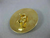 ESTATE EXTRA LARGE 18KT YELLOW GOLD 3D CLASSIC CIRCULAR ITALIAN CLIP ON EARRINGS