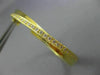 ESTATE LARGE .61CT ROUND DIAMOND 18K YELLOW GOLD 3D CLASSIC X HOOP LOVE EARRINGS
